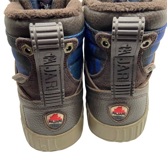 Pajar Winter Boots Women Brown Leather Waterproof Lace Up Insulated 43 US 10.5 - Picture 4 of 12